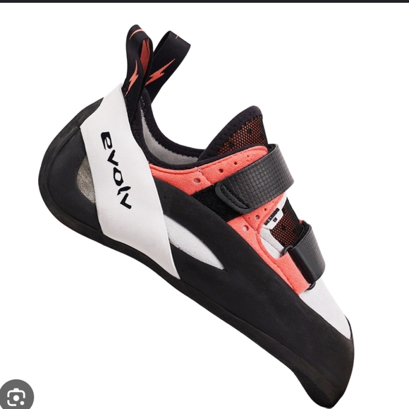 Evolv Women's Climbing Shoes - Black and Pink - Picture 1 of 4